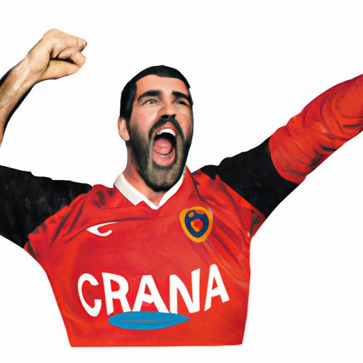 Eric Cantona ăn mừng sau khi ghi bàn