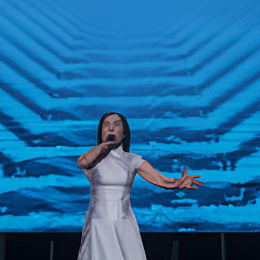 Ca sĩ nổi tiếng Việt Nam trình diễn bài hát chính thức của Seagame 32 trên sân khấu.