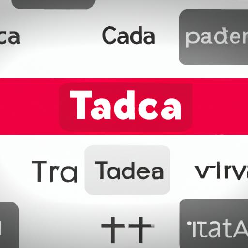 Giao diện Tacadada với nhiều tùy chọn ngôn ngữ