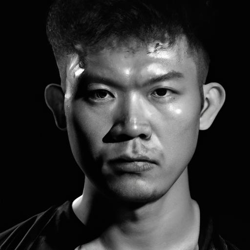 Gương mặt nam tính và mạnh mẽ của cầu thủ Việt Nam, toát lên sự tự tin và sức mạnh.