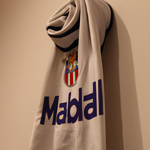 Khăn quàng Madridista treo trên tường